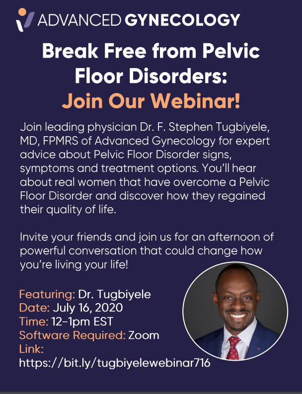 Dr. Tugbiyele - Pelvic Floor Disorders